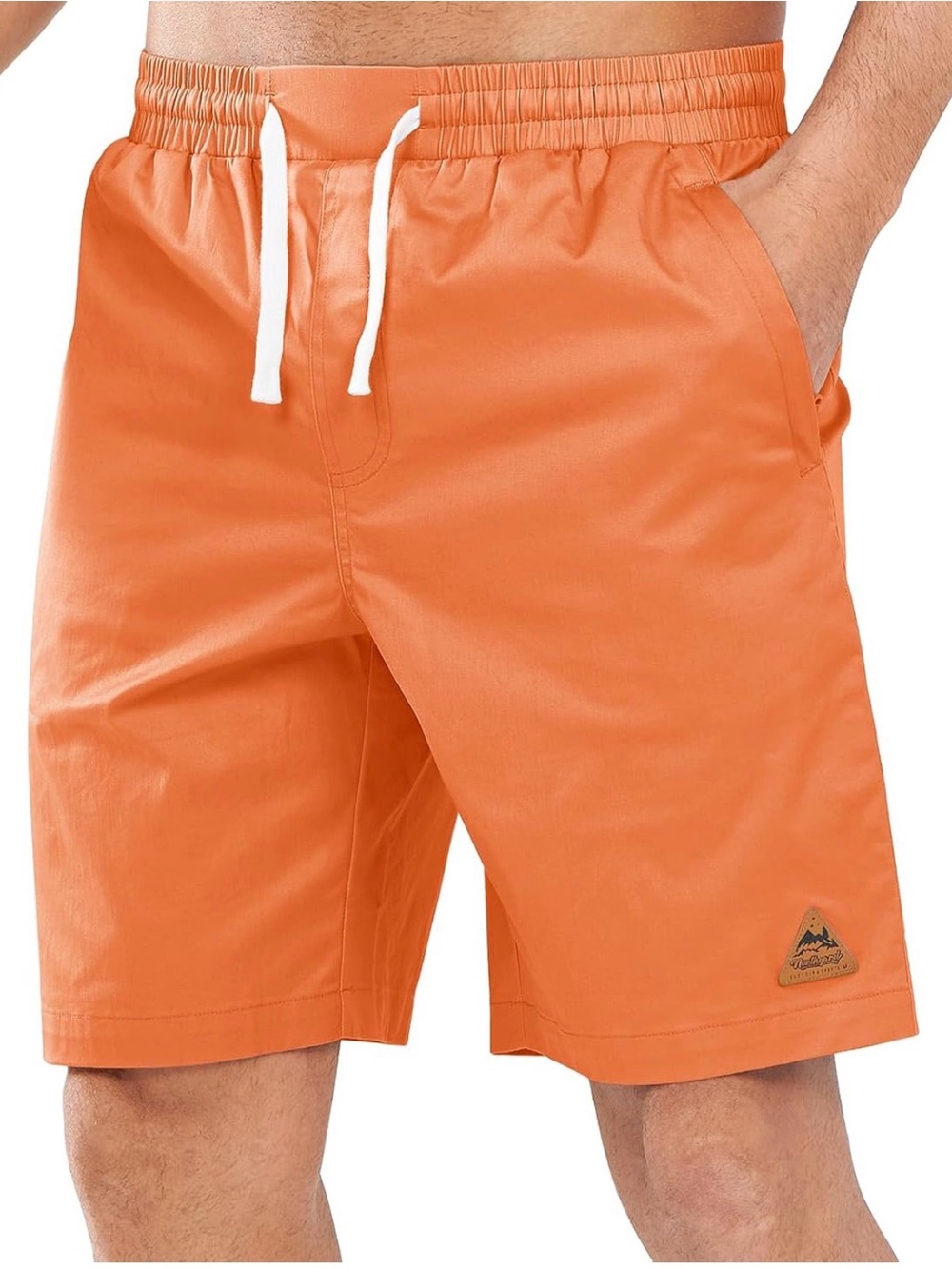 NORTHYARD Shorts 9 Inch Hybrid Work Board Shorts With Pockets Quick Dry Orange M